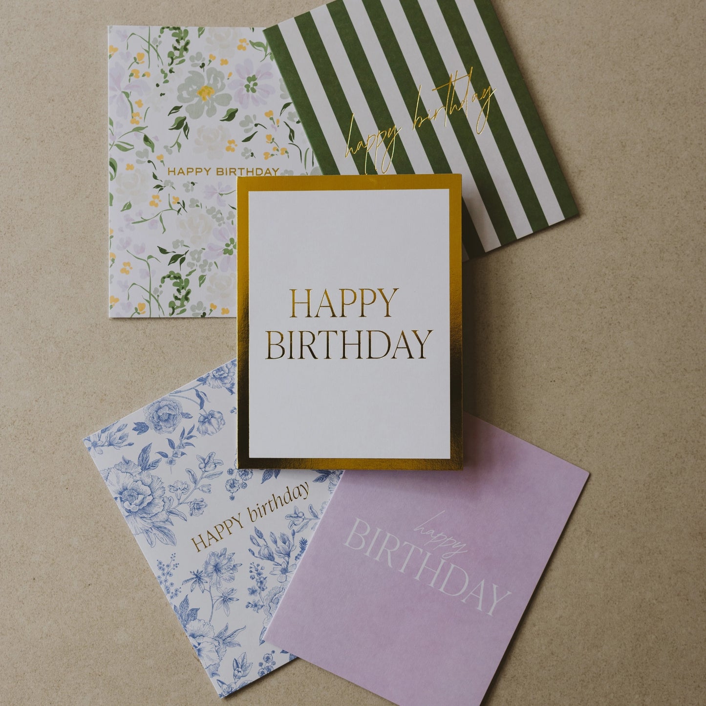 Gold Foil Happy Birthday Card