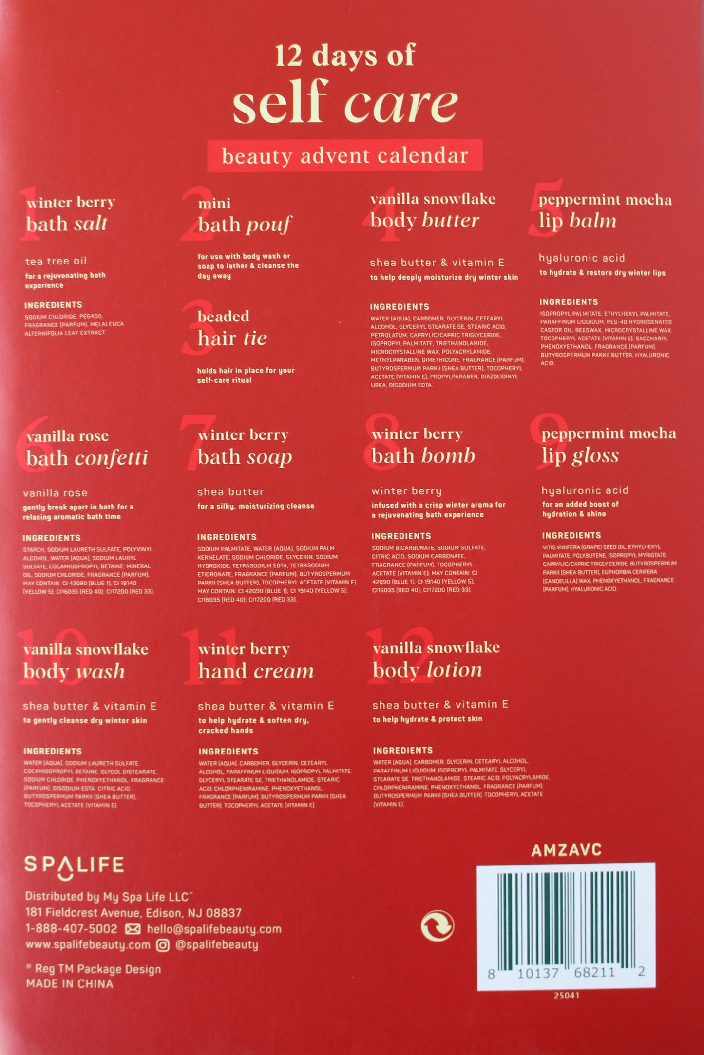 12 Days of Self-Care Advent Calendar