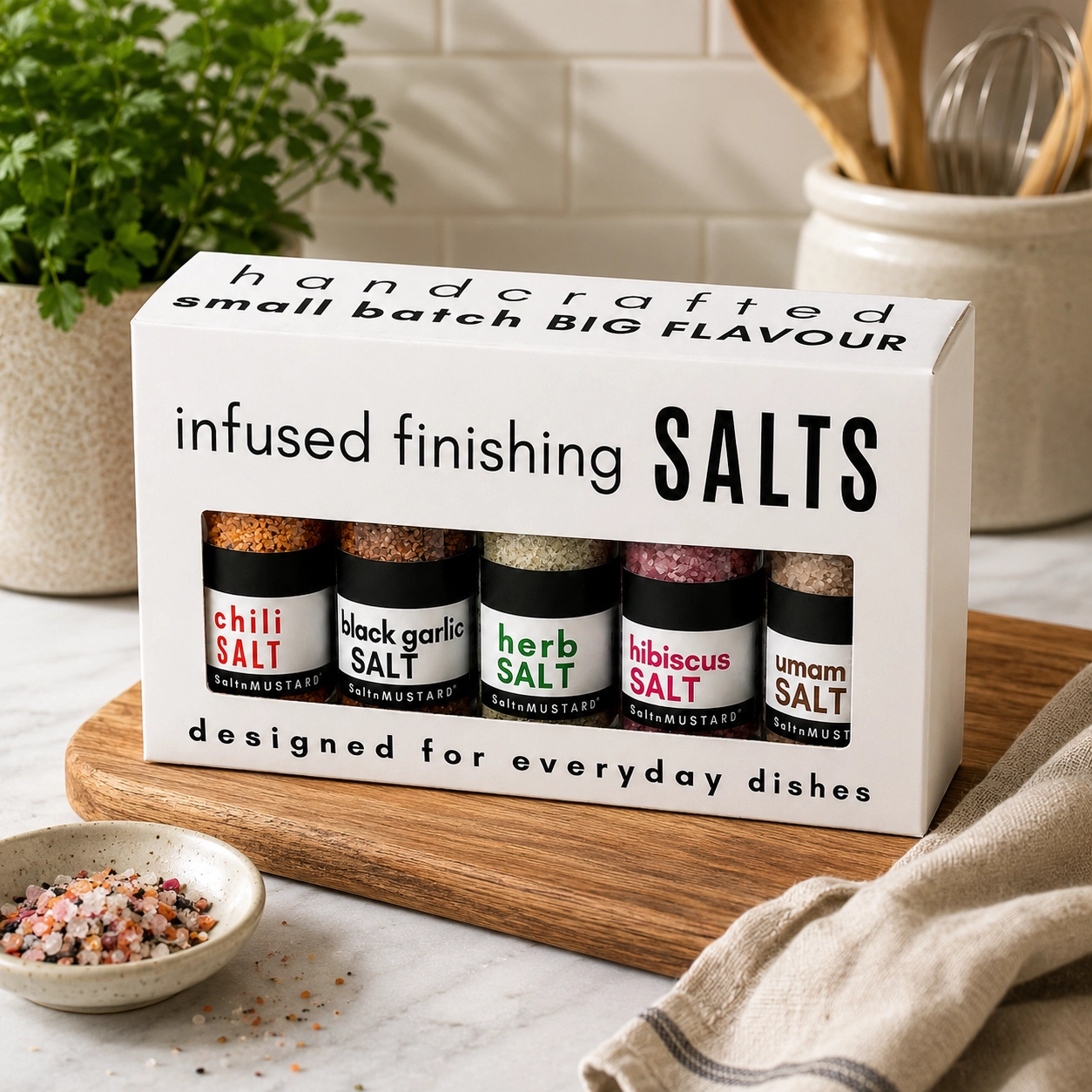 5 Pack Gourmet Infused Finishing Salt