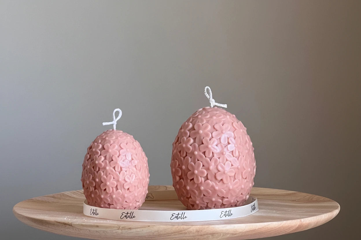 Easter Flower Egg Candle