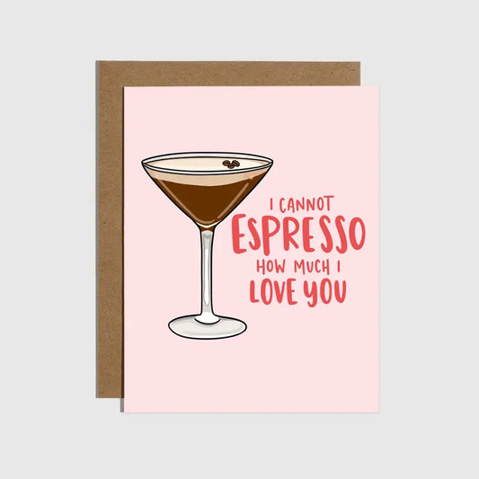 Espresso Martini Valentine's Card