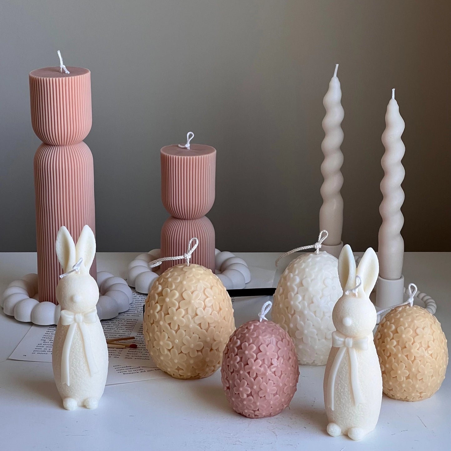 Easter Flower Egg Candle