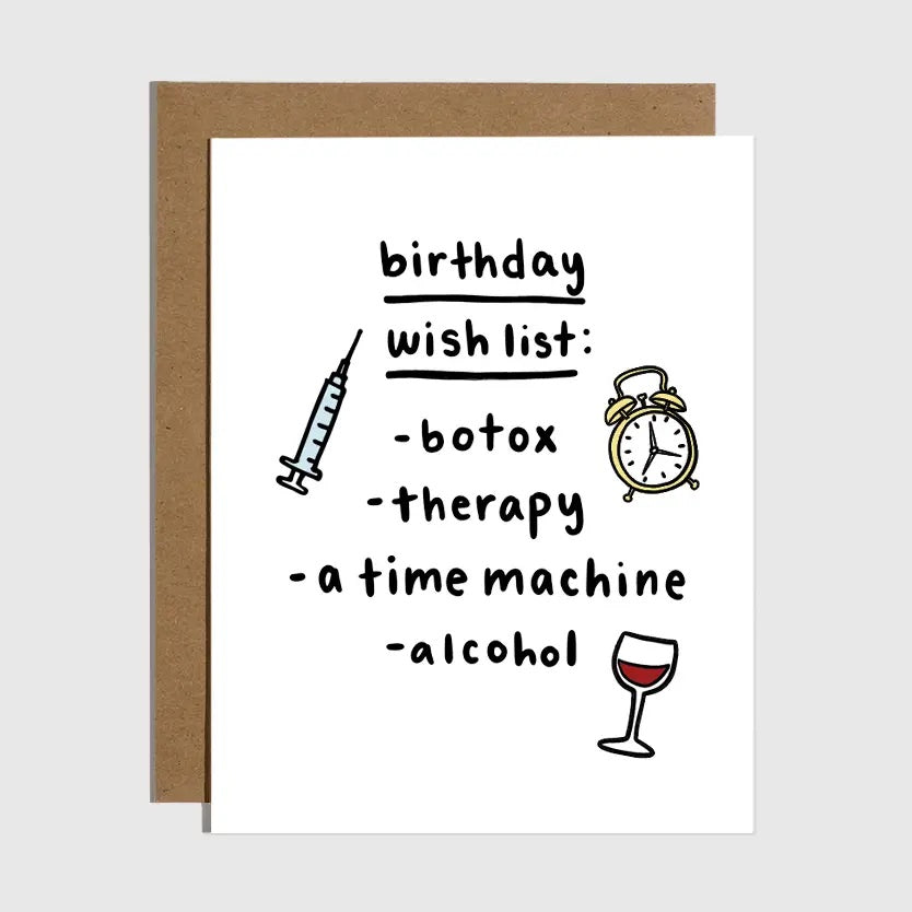 Birthday Wishlist Card