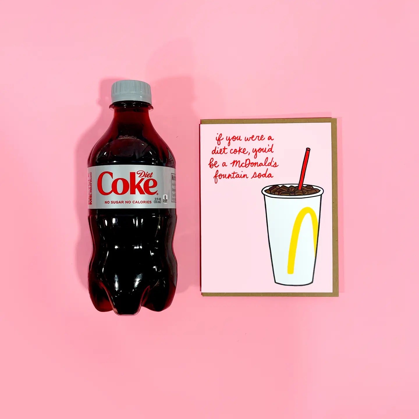 Fountain Soda Valentine's Card