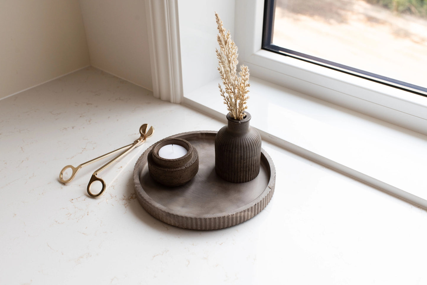 Fluted Round Tray