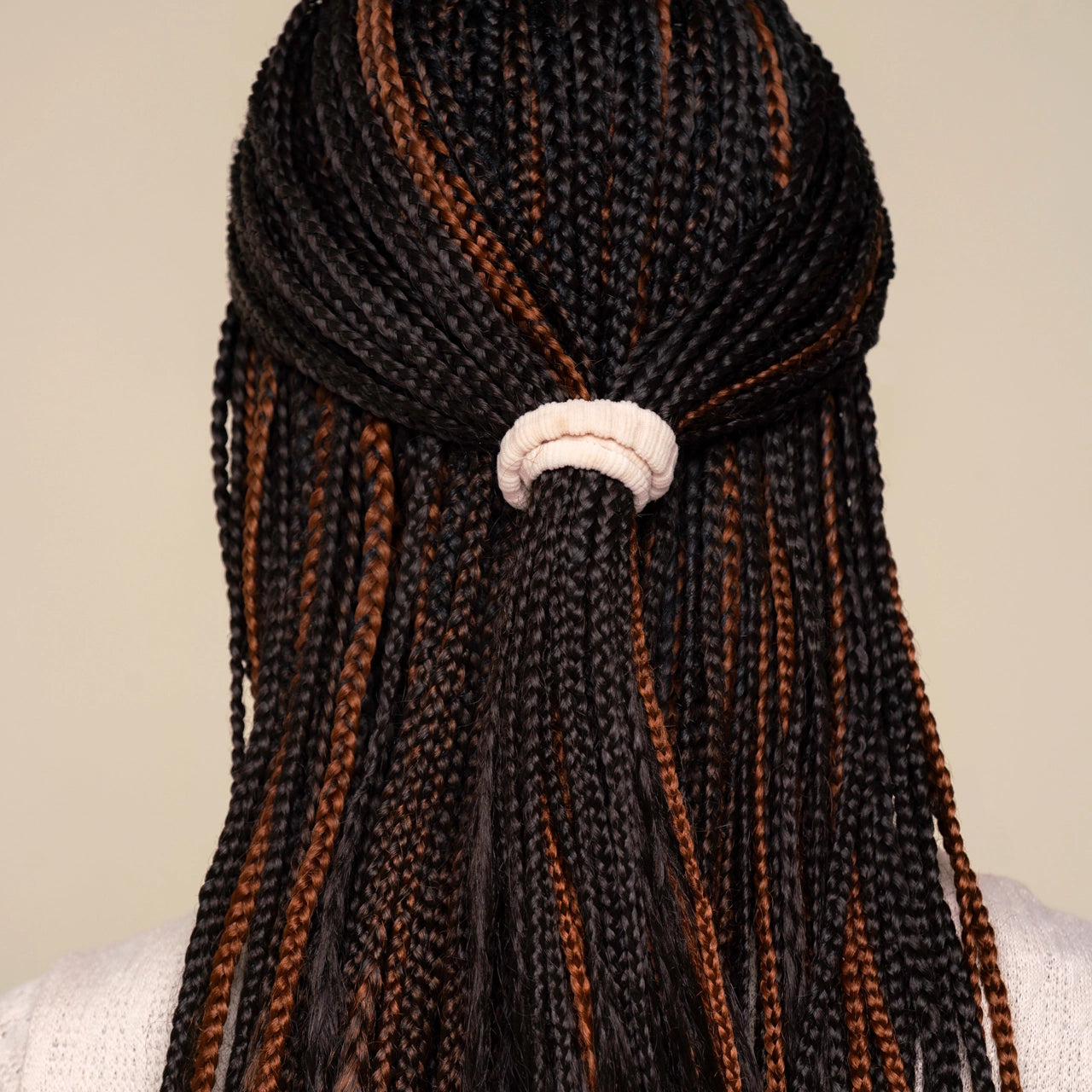 Recycled Fabric Ribbed Hair Elastics