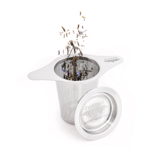 Tea Infuser with Dual-Use Coaster Lid