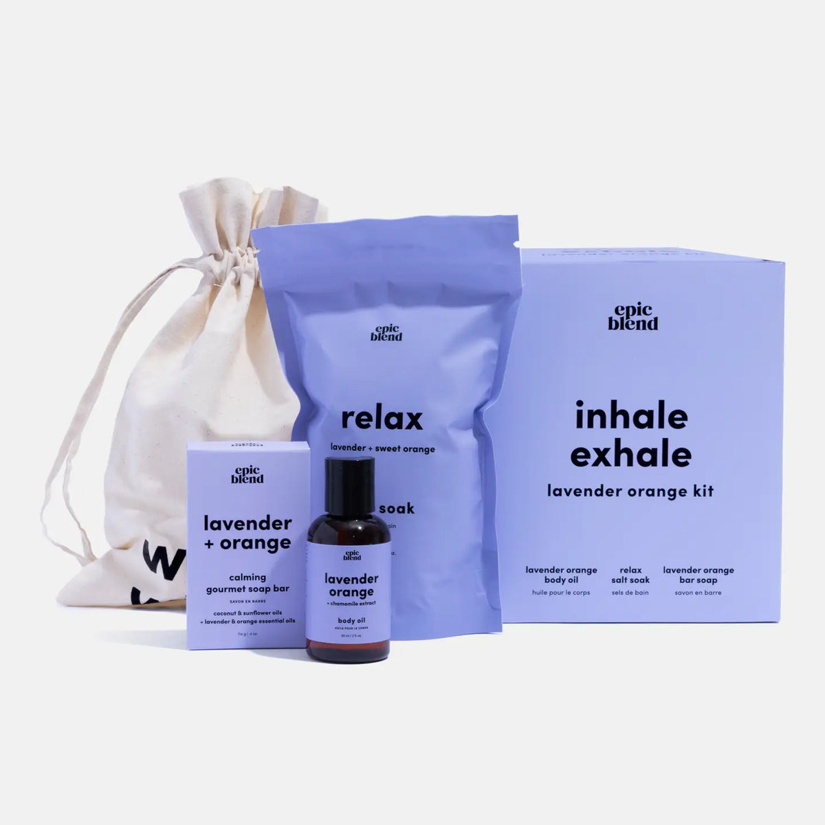 Inhale Exhale Lavender Orange Kit Bundle