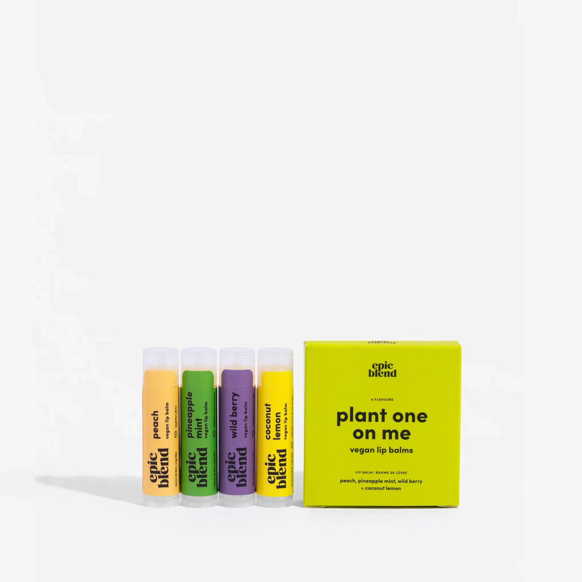 Plant One On Me - Vegan Lip Balm 4-Pack Kit