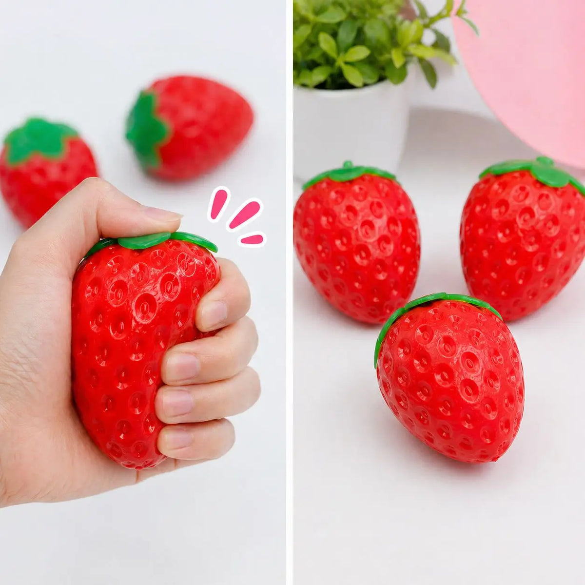 Strawberry Squishy - Soft & Stretchy Stress Toy