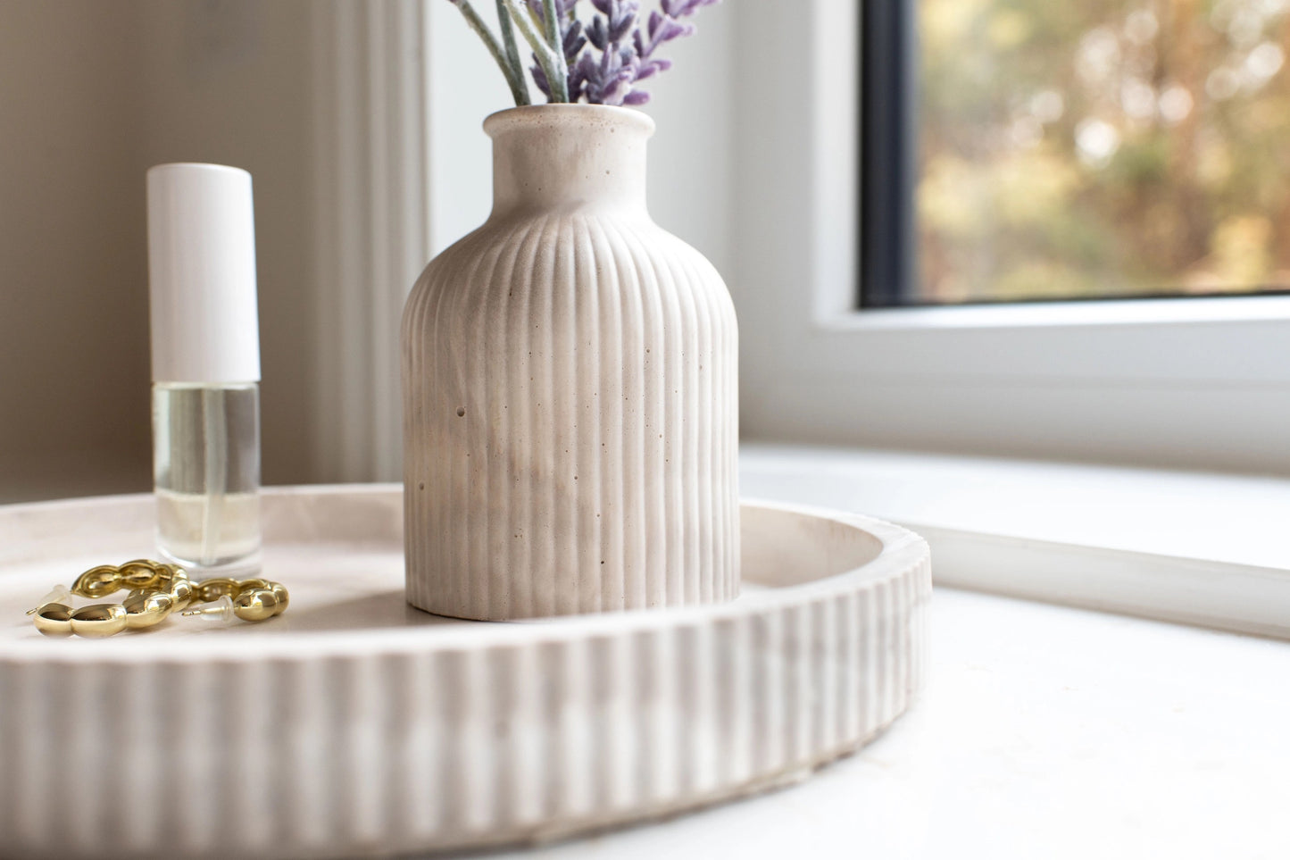 Fluted Round Tray