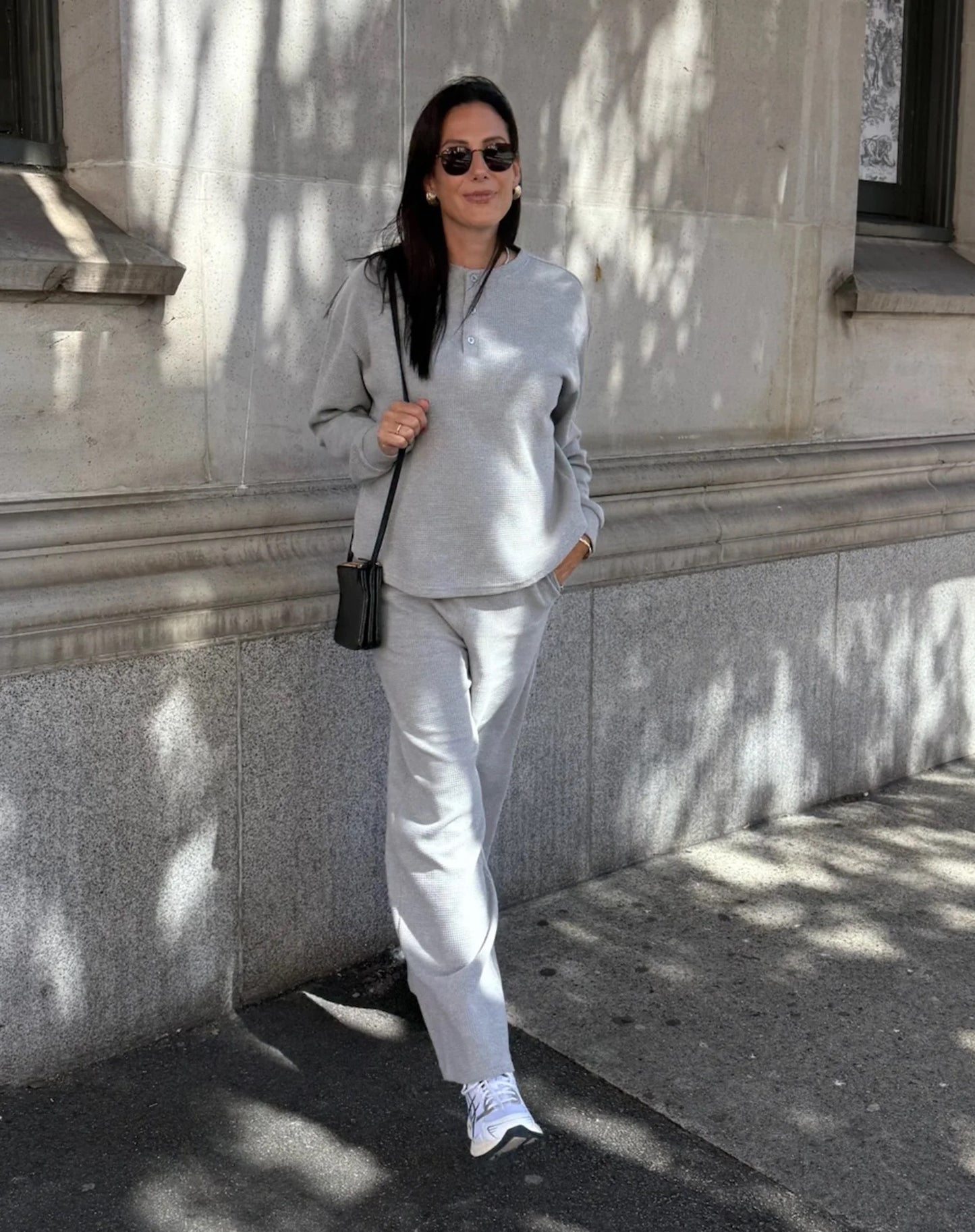 Waffle Wide Leg Pant