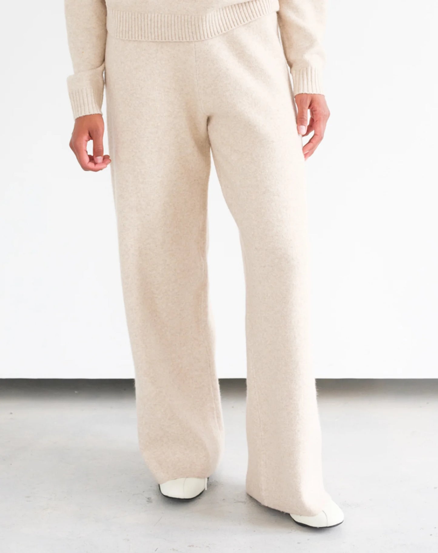 Knitted Wide Leg Pant