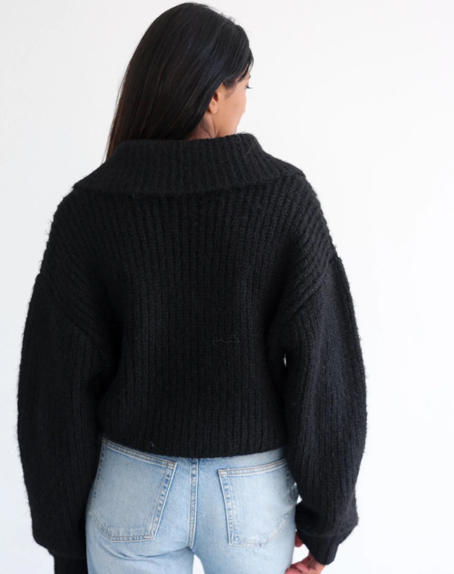 Trucker Half Zip Sweater