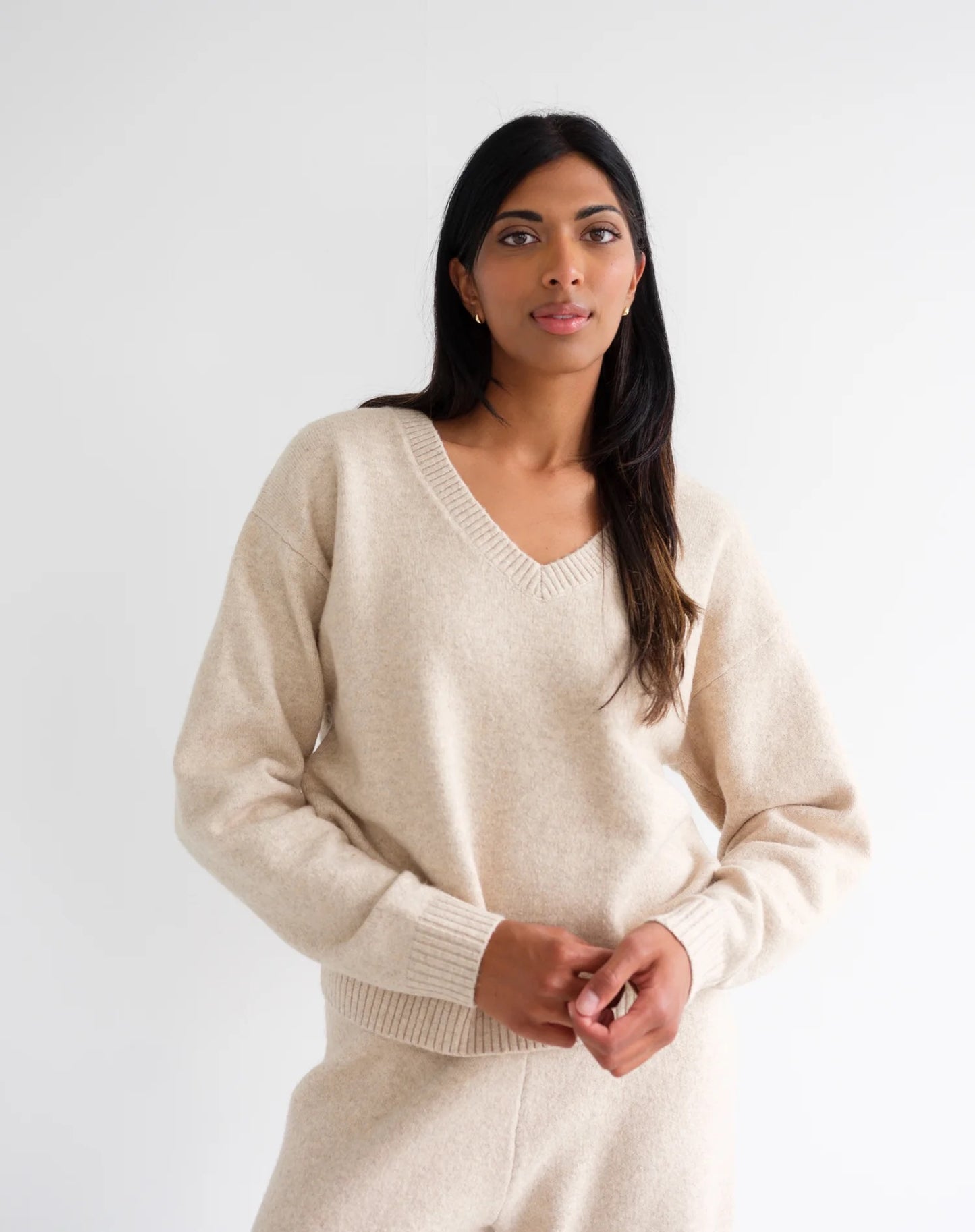 V-Neck Boxy Sweater