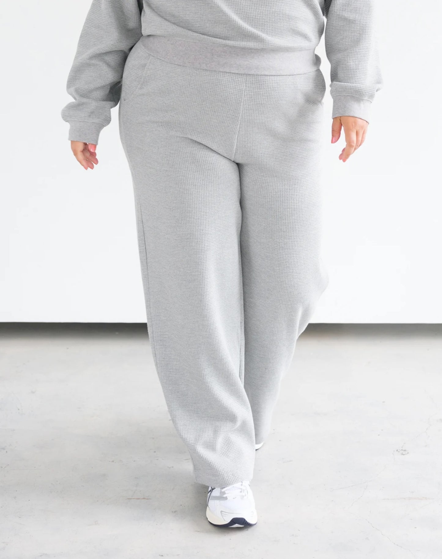 Waffle Wide Leg Pant