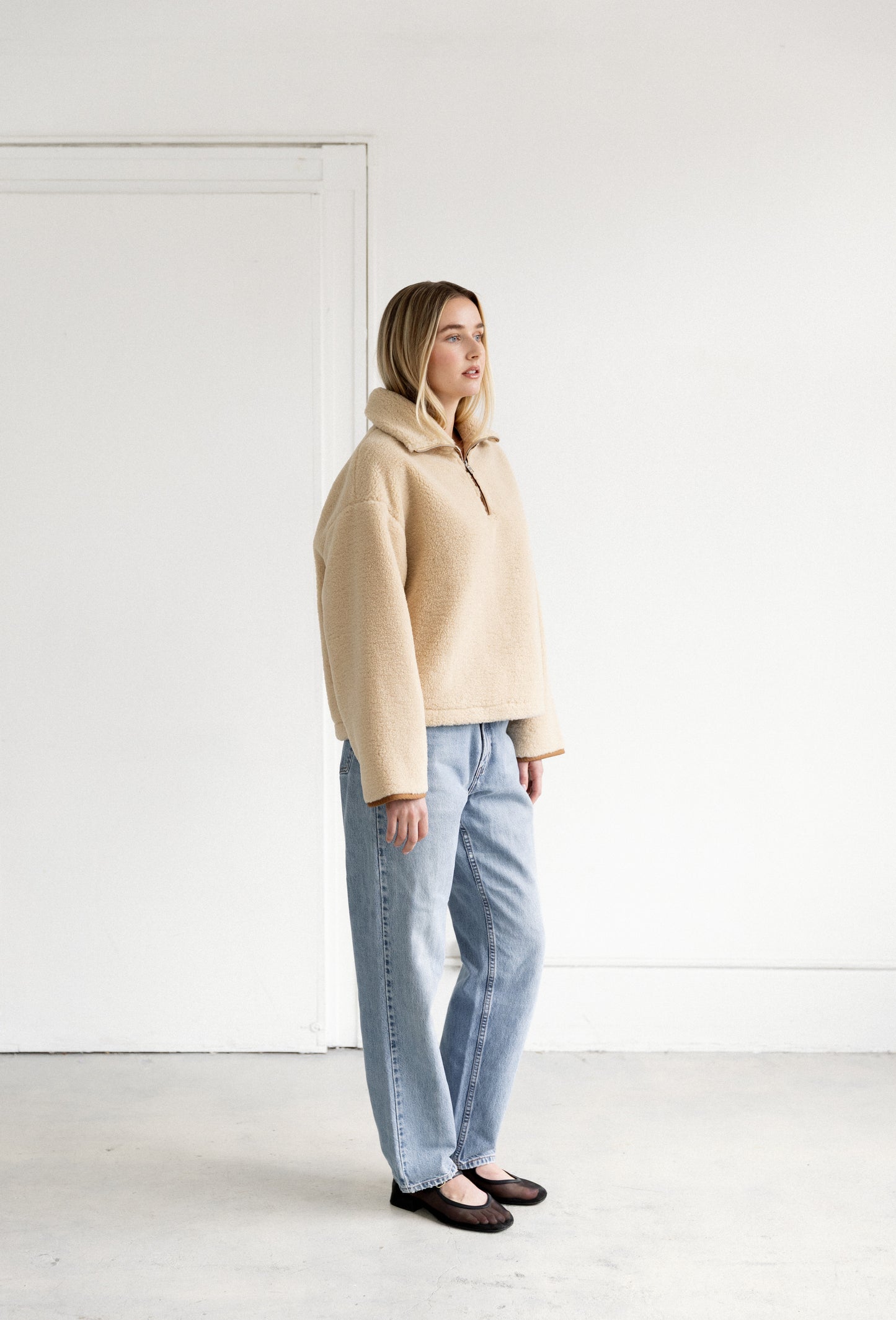 1/2 Zip Sherpa