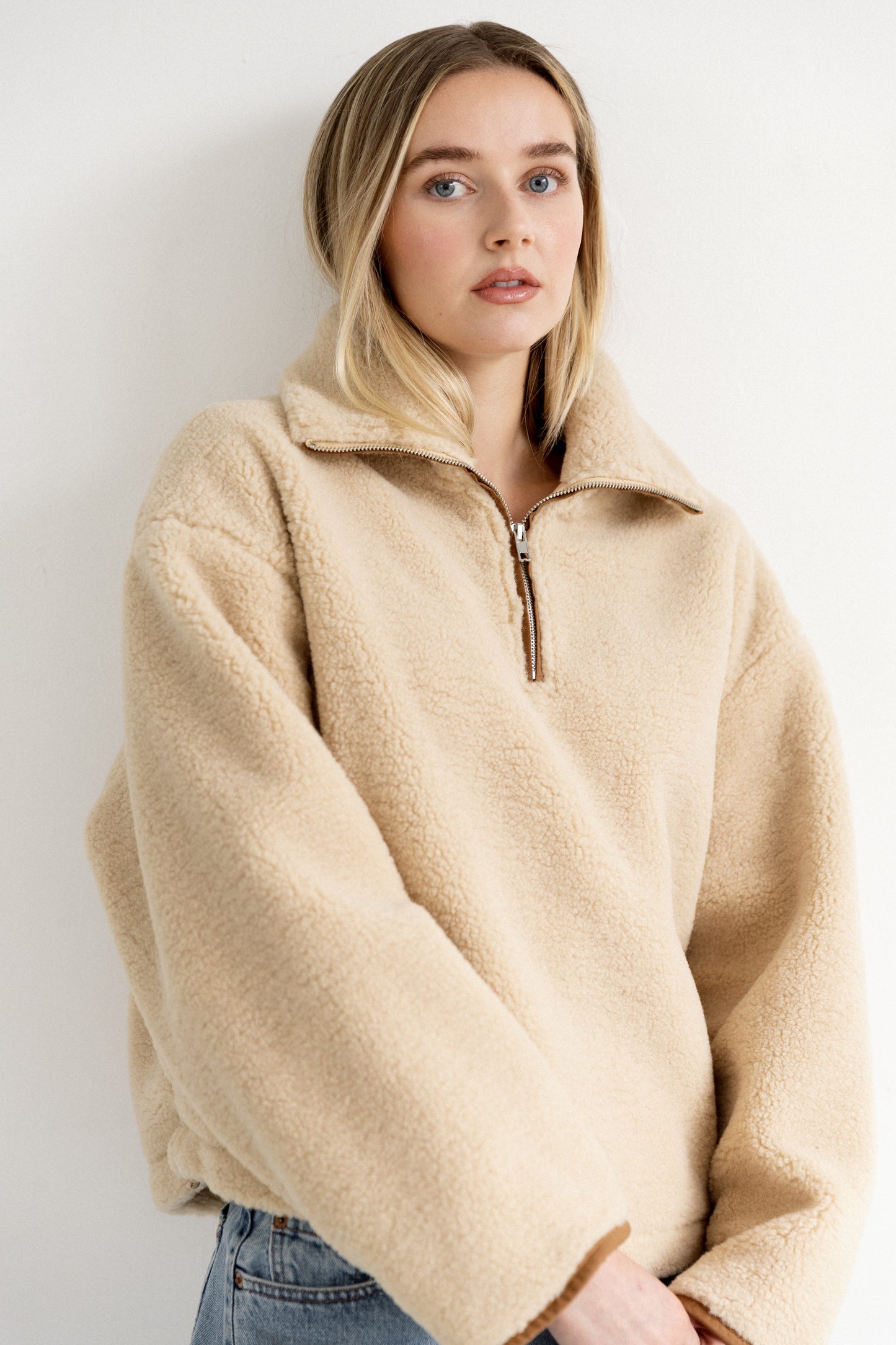 1/2 Zip Sherpa
