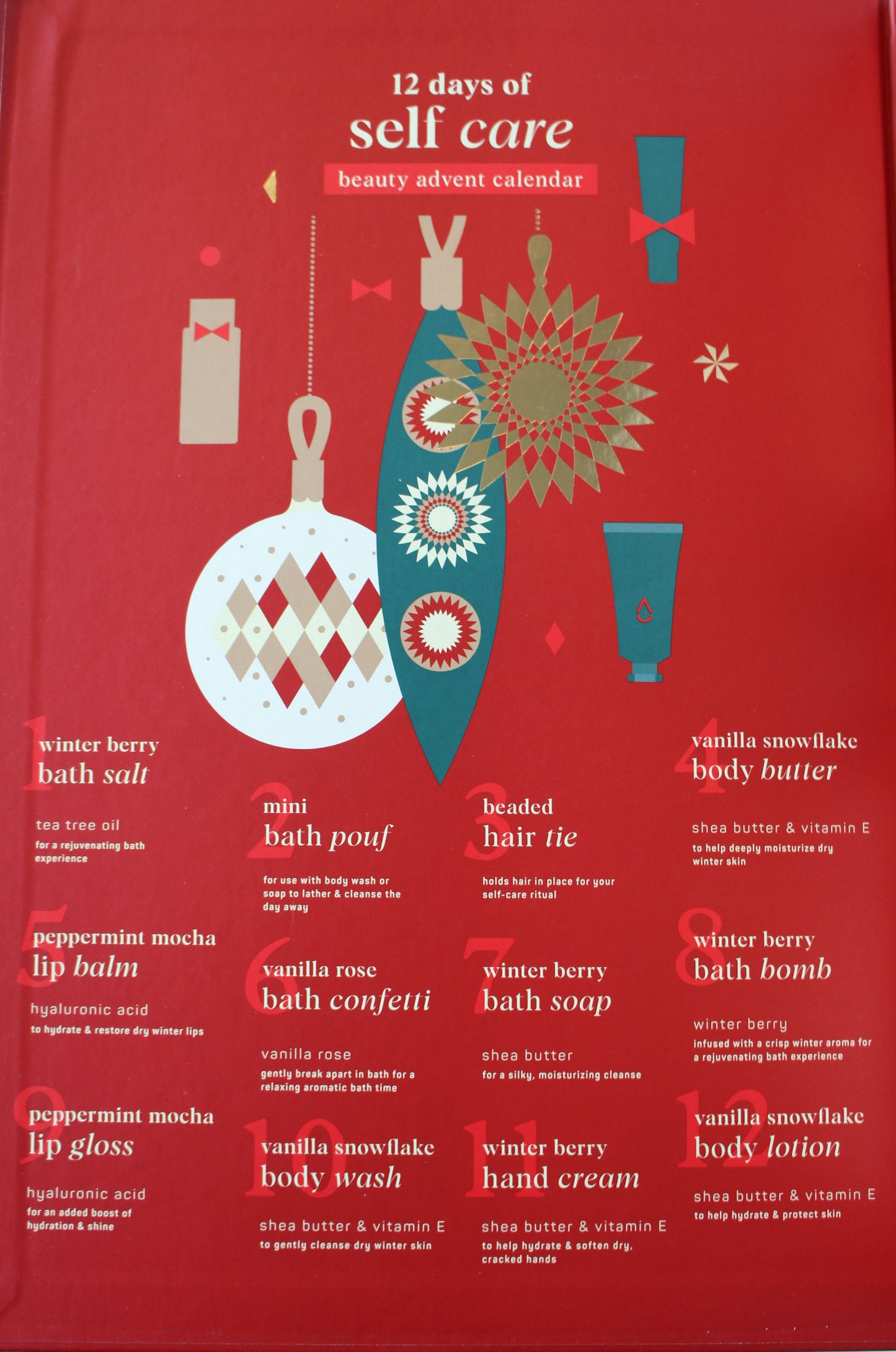 12 Days of Self-Care Advent Calendar