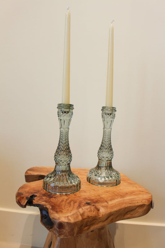 Glass Candle Holders