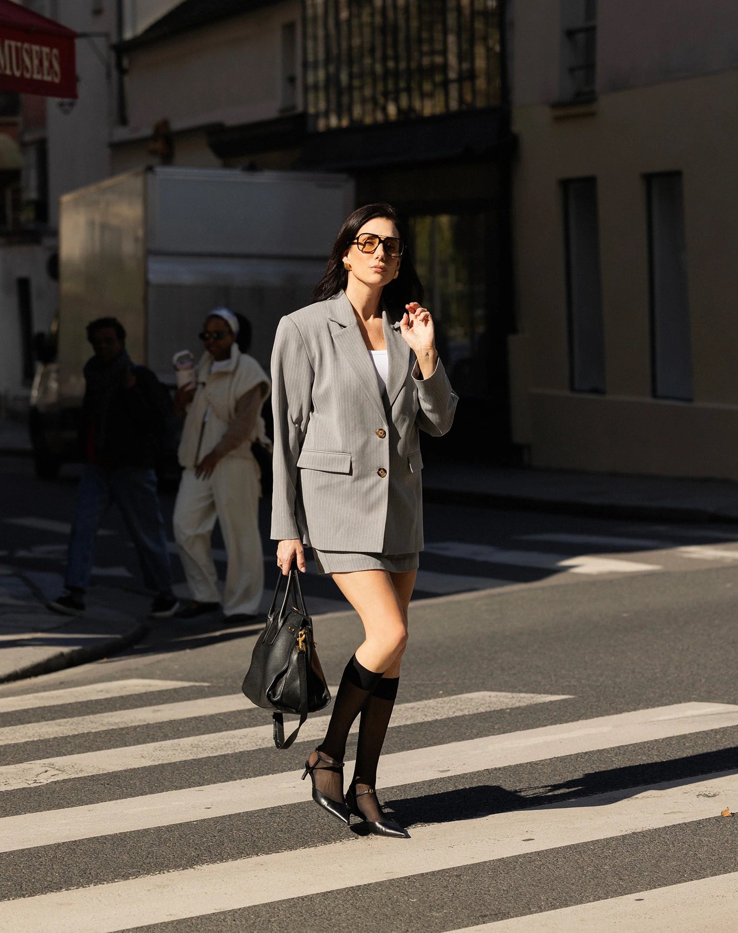 Pinstripe Blazer