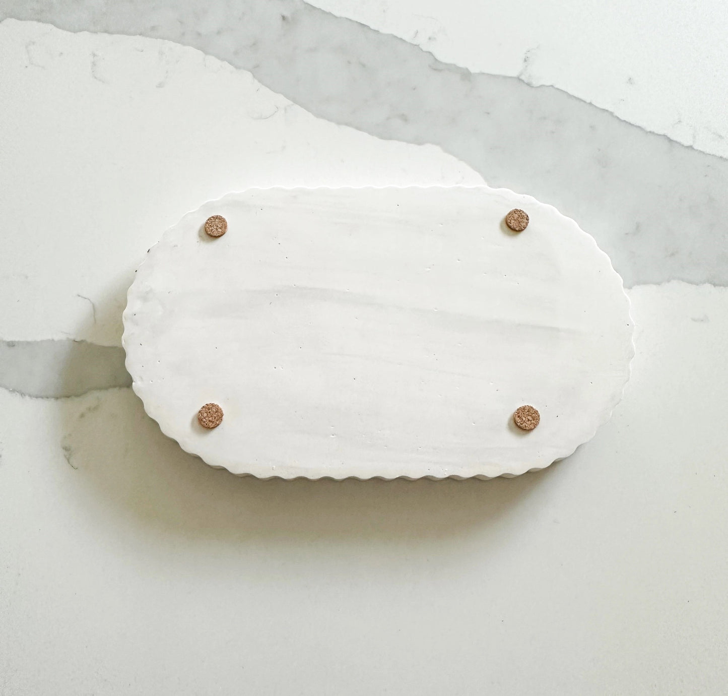 Fluted Oval Tray