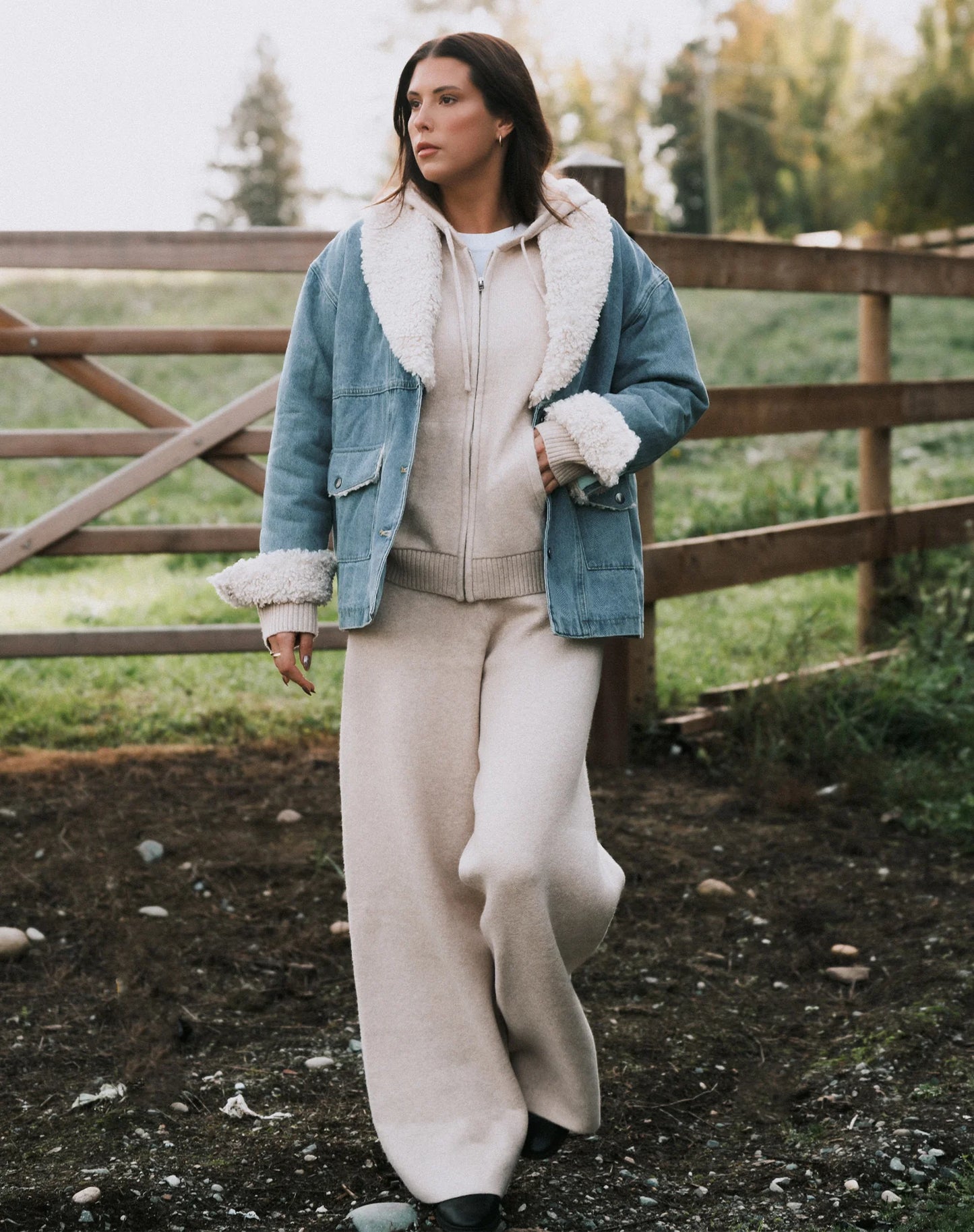 Knitted Wide Leg Pant