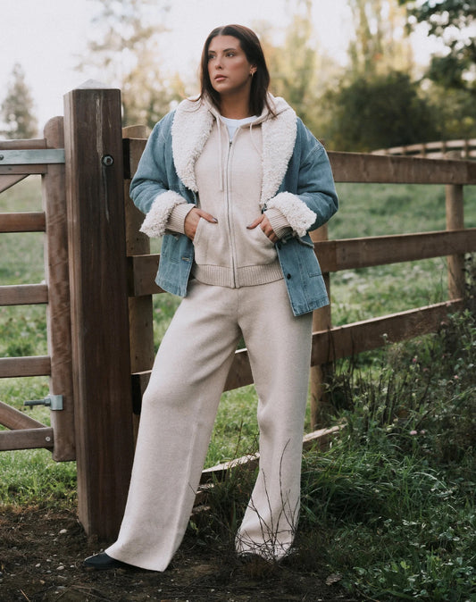 Full Zip Knit Sweater