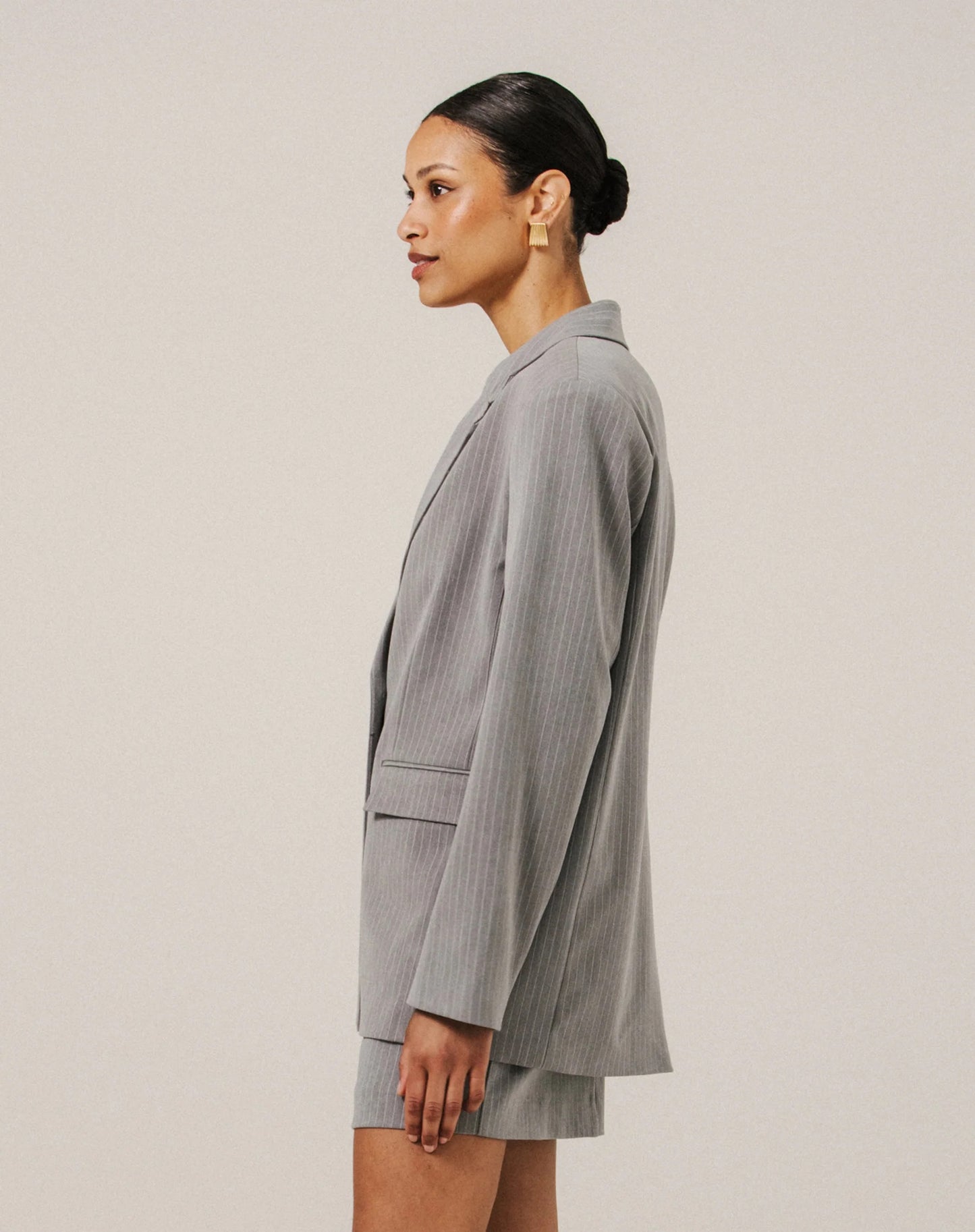 Pinstripe Blazer