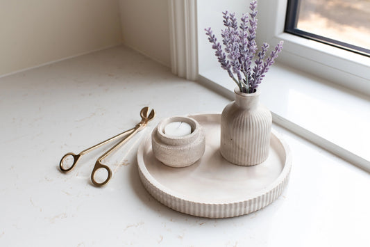 Fluted Round Tray