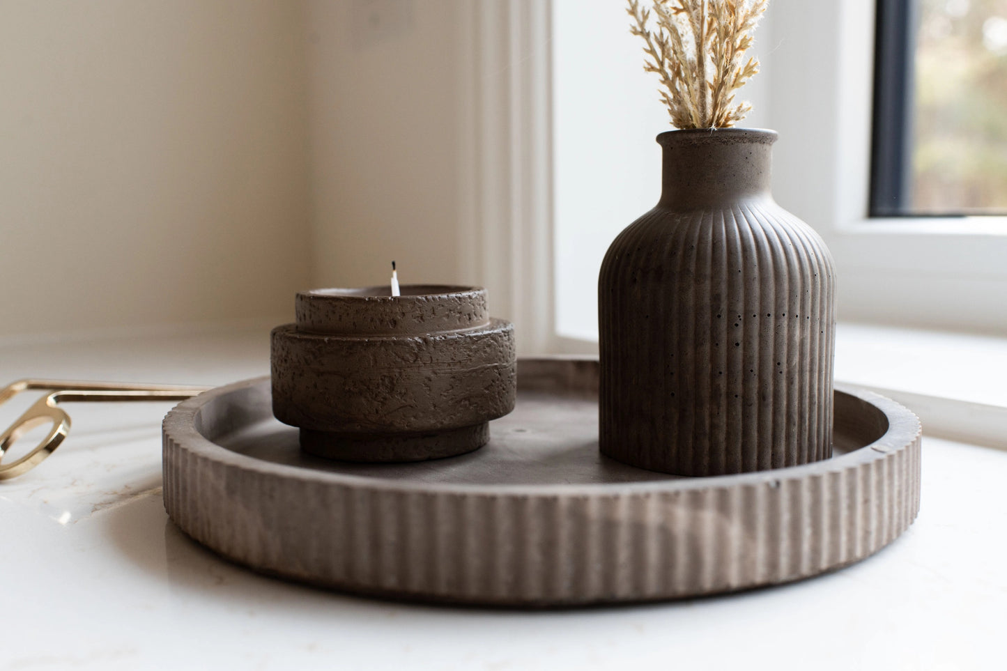 Fluted Round Tray