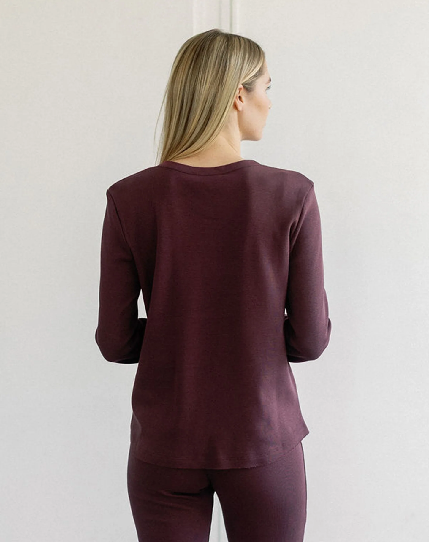 Waffle Henley Top