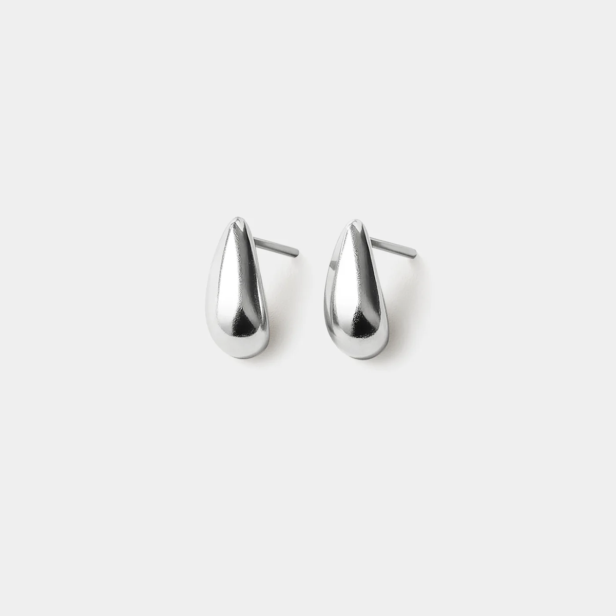 Small Drop Silver Earrings