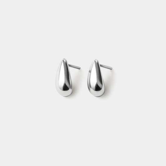 Small Drop Silver Earrings