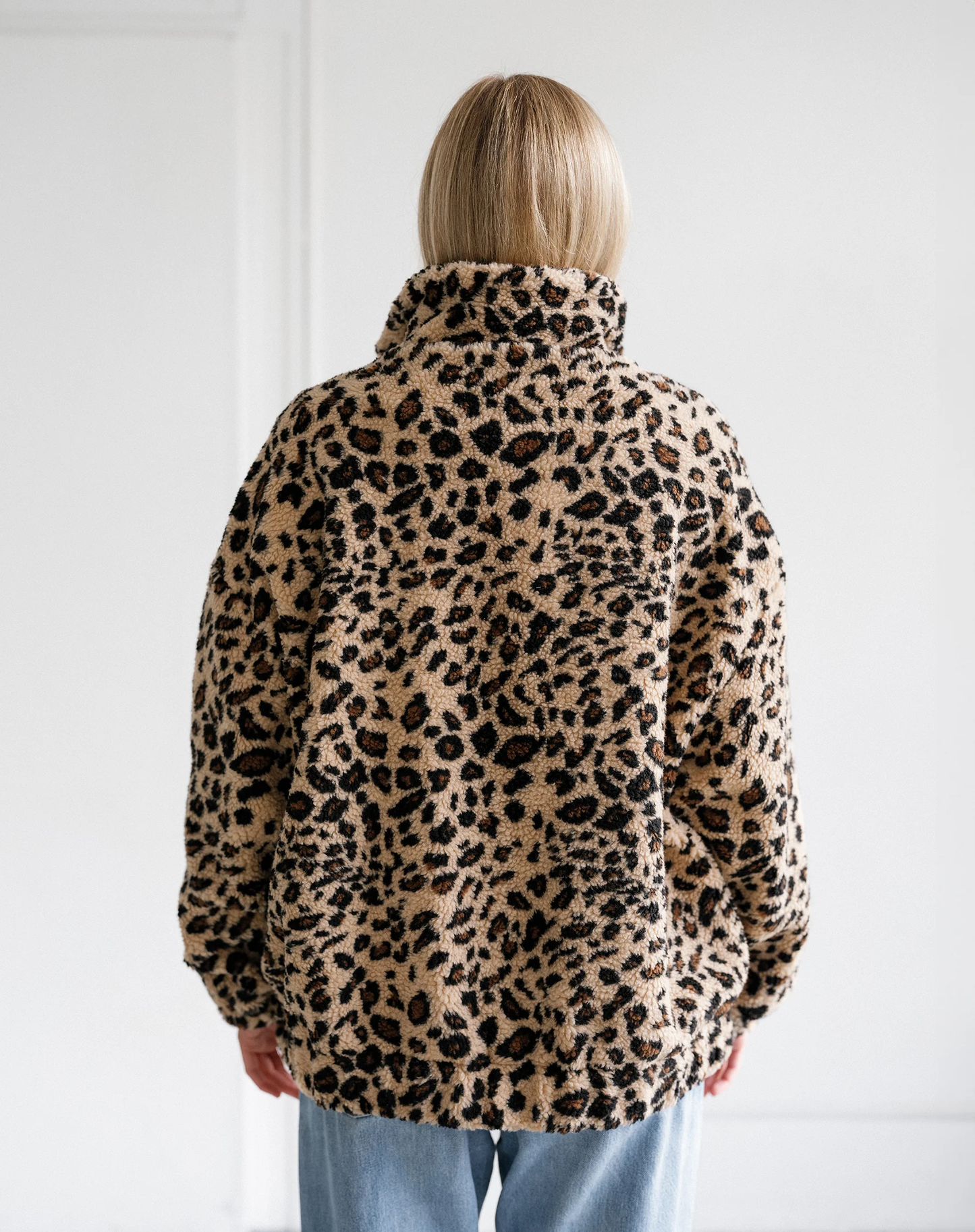 Leopard Sherpa Jacket