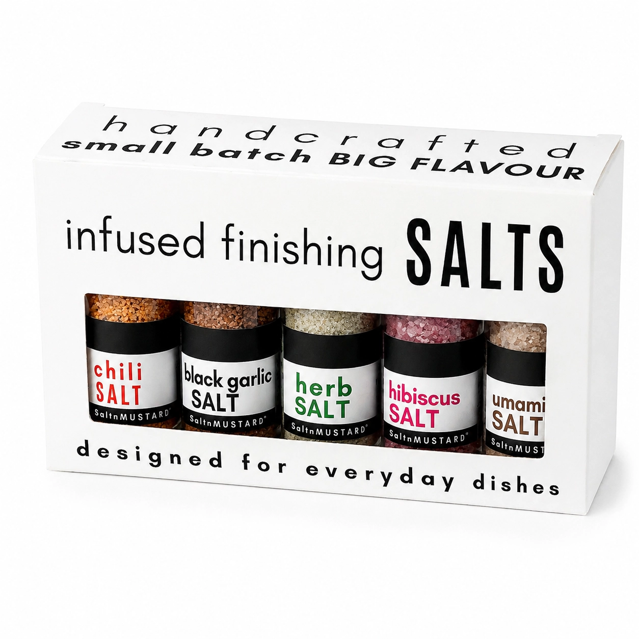 5 Pack Gourmet Infused Finishing Salt